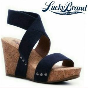 Lucky Brand cork wedges